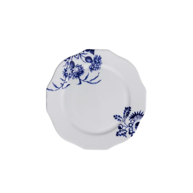 A277 - Prato Pão Contessa Blue Botanicals 16.5 cm