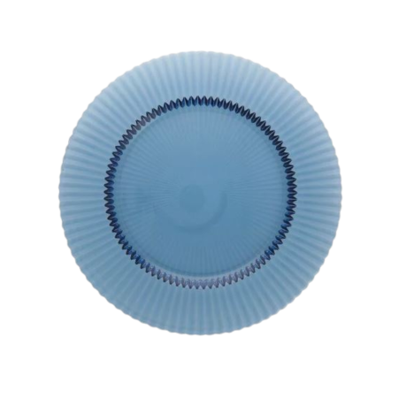 A284 - Prato Marcador Vidro Archie Blue 32.5cm