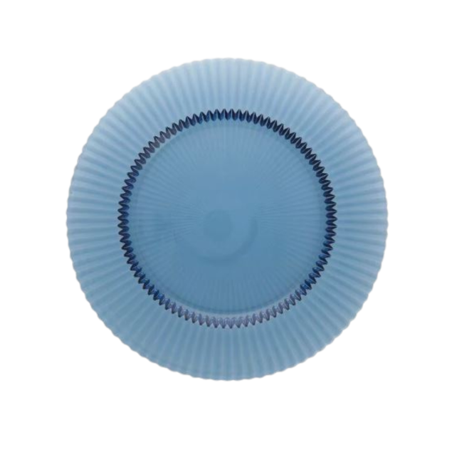 A284 - Prato Marcador Vidro Archie Blue 32.5cm