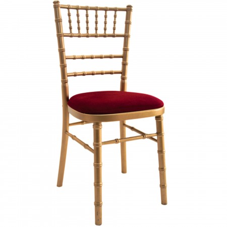 A810 - Cadeira Dourada Camelot (Coxim alugado em separado)