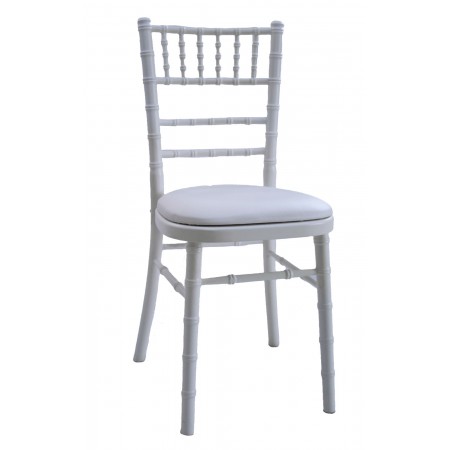A828 - Cadeira Branca Camelot (Coxim alugado em separado)