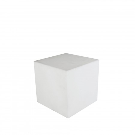 A955 - Pouff Luminoso Exterior Branco 40x40x40cm Kube