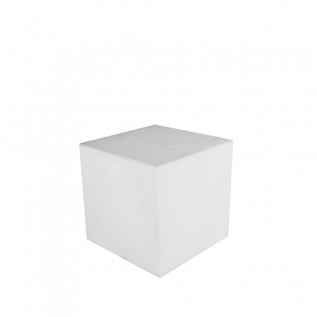 A955 - Pouff Luminoso Exterior Branco 40x40x40cm Kube