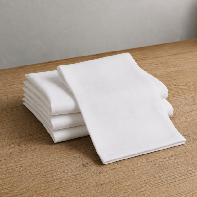  Guardanapo Branco Liso 45x45xm