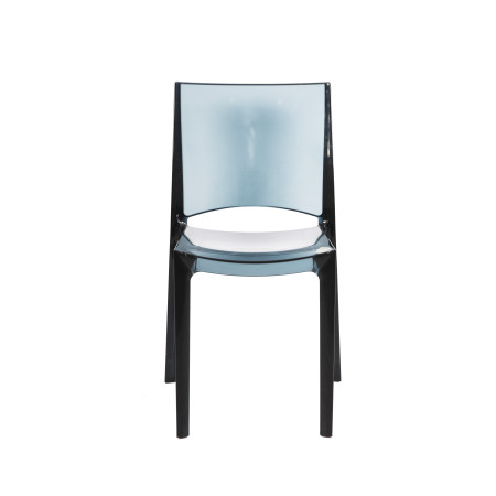  Cadeira Acrilica Fumado Negro Cube