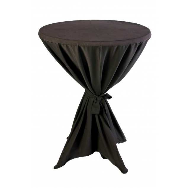 A937 - Camilha para Mesa Bistro Preta Ø85cm - h1,14m