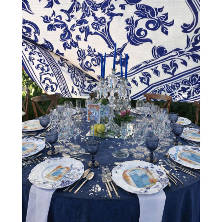 Prato Marcador Contessa Blue Botanicals 30cm